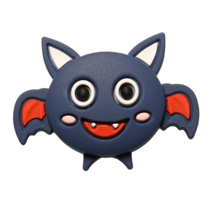 Silicone Focal Beads Halloween Ghost Pumpkin Bat Designs 10pcs 43