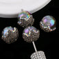 Embellished Bubblegum Beads 20mm Crown Claw Rhinestone Cloud Glossy 6pcs 8