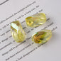 Transparent Plating Twisted Acrylic Beads 23.2×13.7mm Mixed Colors 50pcs 8
