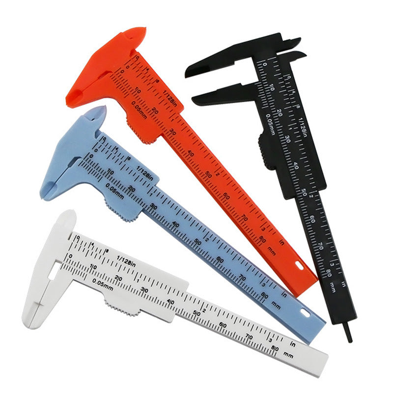 Dual Scale ABS Plastic Measuring Vernier Calipers 10cm 2pcs 2