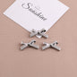 Silver Tone Irregular Shape CCB Plastic Beads 200pcs 12