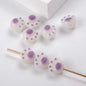 Cartoon 3D Cat Paw Acrylic Beads 12mm Pastel Mixed Colors 100pcs 9