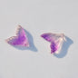 Czech Glass Beads Fish Tail 20mm Pastel Colors 10pcs 7
