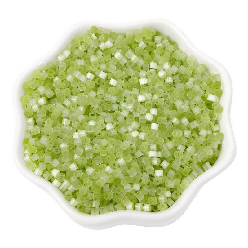 Antique Cat Eye Rice Seed Glass Beads 2.5mm Translucent Glow 740pcs 18