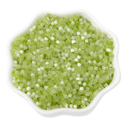 Antique Cat Eye Rice Seed Glass Beads 2.5mm Translucent Glow 740pcs 18
