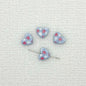 Heart Metal Beads 12mm Baking Painted Puzzle Pattern Enamel 10pcs 10