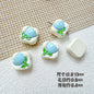 Tulip Square Heart Metal Beads 12mm Glossy Enamel Alloy 10pcs 4