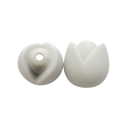 Lotus Silicone Beads Pastel Colors Soft Matte Finish 10pcs