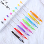 Beadable Mechanical Pencil Translucent Glittered Plastic Barrel 0.5mm 3