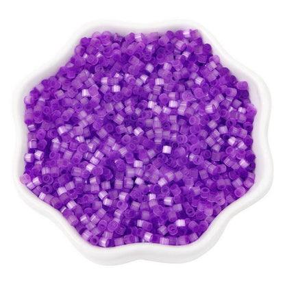 Antique Cat Eye Rice Seed Glass Beads 2.5mm Translucent Glow 740pcs 27