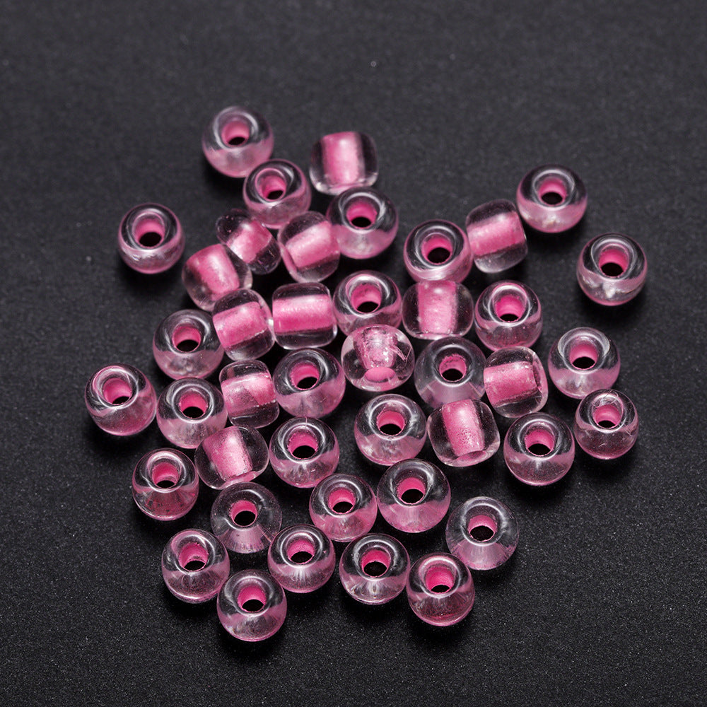 Glow In The Dark Seed Glass Beads 3mm Multicolor Stripes 1800pcs 38