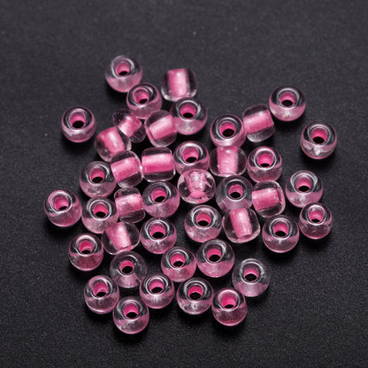 Glow In The Dark Seed Glass Beads 3mm Multicolor Stripes 1800pcs 38