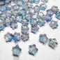 Czech Glass Beads Star 8mm Translucent Soft Color Gradient 50pcs 8