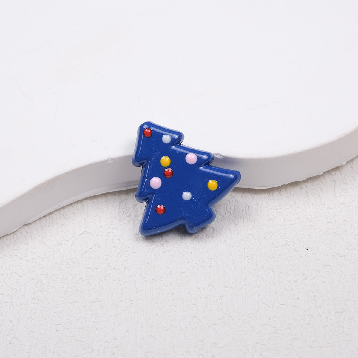 Lit Christmas Tree Acrylic Beads 21mm Colorful Holiday 20pcs 5