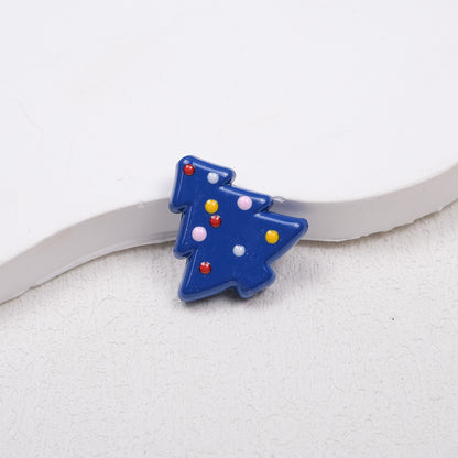Lit Christmas Tree Acrylic Beads 21mm Colorful Holiday 20pcs 5