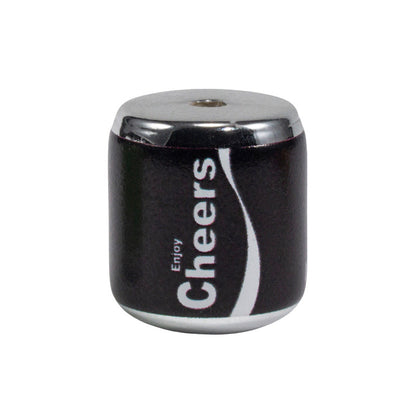 Plating Acrylic Beads 17-20mm Cola Can Design Colorful 10pcs 9