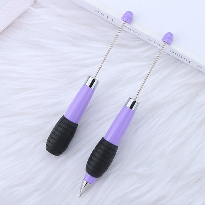 Beadable Telescopic Pen Colorful Ergonomic Rotary Ballpoint 1.0mm 25