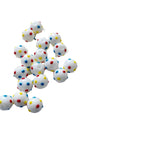 Lampwork Glass Beads Polka Dotted Round 8.2mm Colorful Glossy 10pcs 5
