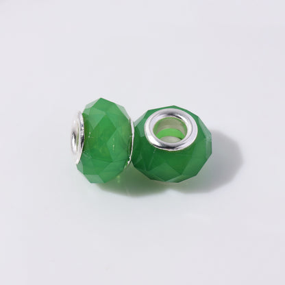 Acrylic Faceted Spacer Beads 9*14mm Jelly Colored 100pcs 14