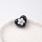 Floral Heart Acrylic Beads 21mm Colorful Mixed 50pcs 11