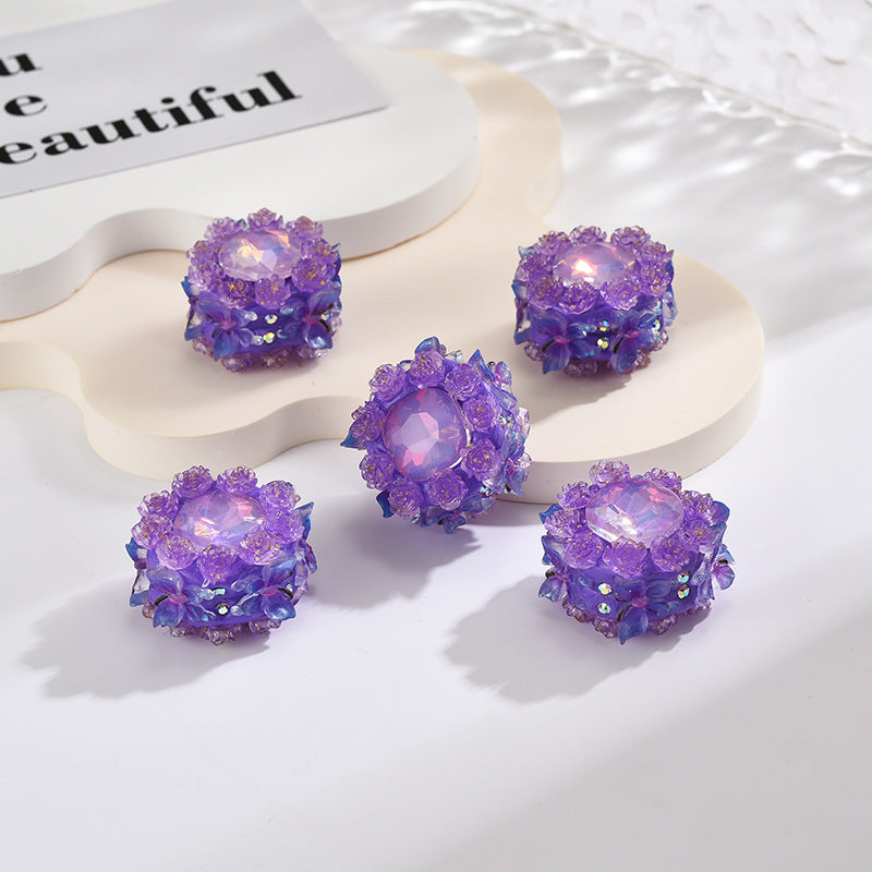 Butterfly Clay Beads 23mm Luminous Small Flowers 30pcs 3