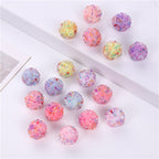 Confetti Bubblegum Beads 16mm Sweet Style Pastel Resin 10pcs 3