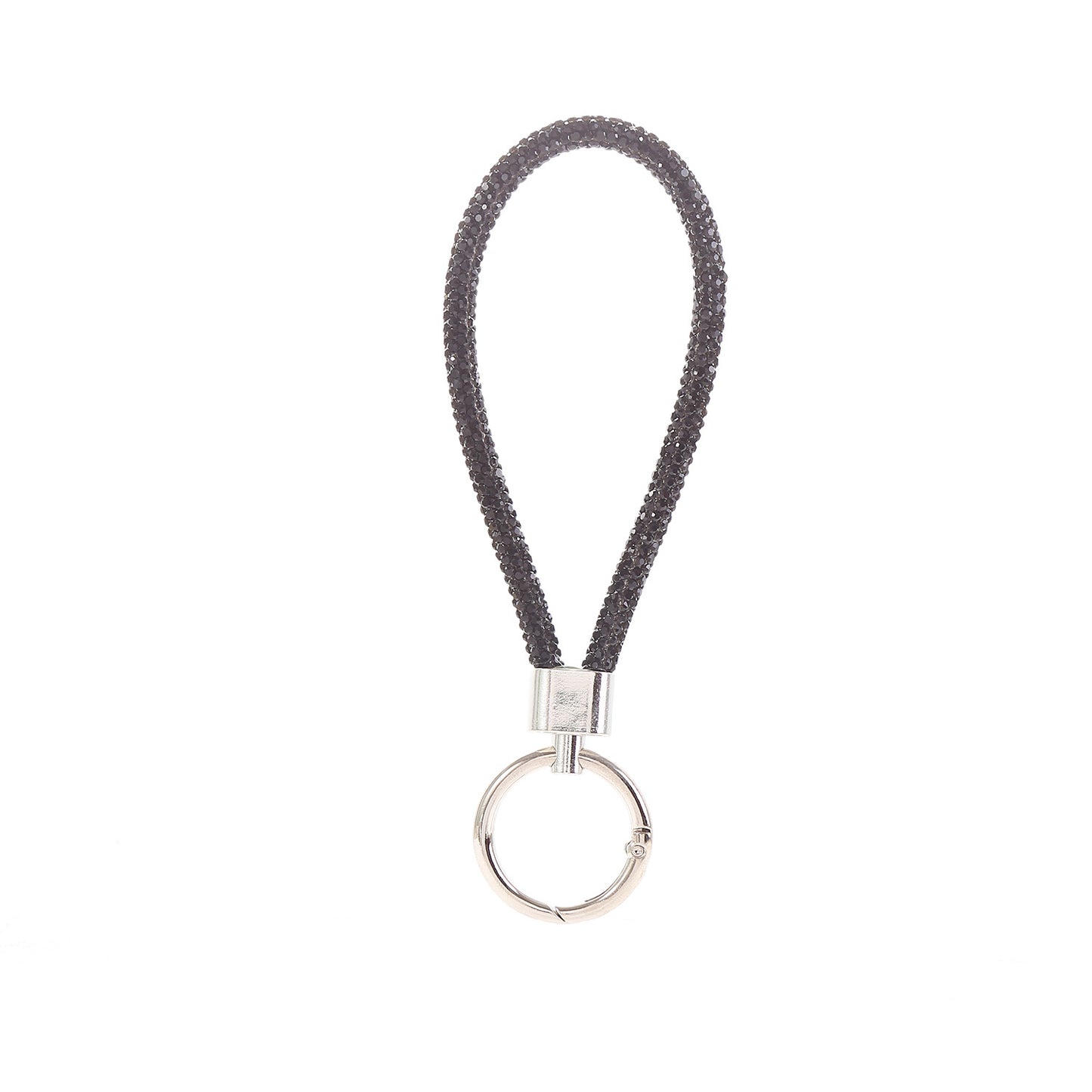 Diamond Wristlet Keychain Metal Flexible Loop Multiple Colors 17