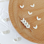 Alloy Wheat Ear Spacer Beads 7mm 100pcs Tibetan Silver and Gold Tone 2