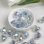 Floral Faceted Heart Acrylic Beads 20mm Resin 5pcs 11