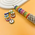 Alloy Wave Spacer Beads 12mm Immitation Pearl 100pcs