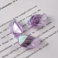 Transparent Plating Twisted Acrylic Beads 23.2×13.7mm Mixed Colors 50pcs 3