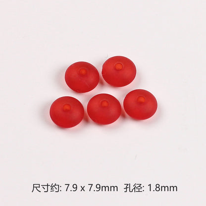 Acrylic Round Spacer Beads 8mm Matte Transparent Jelly Color 200pcs 13