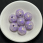 Gilded Silk Texture Star Pattern Acrylic Beads 16mm Mixed Colors 100pcs 11