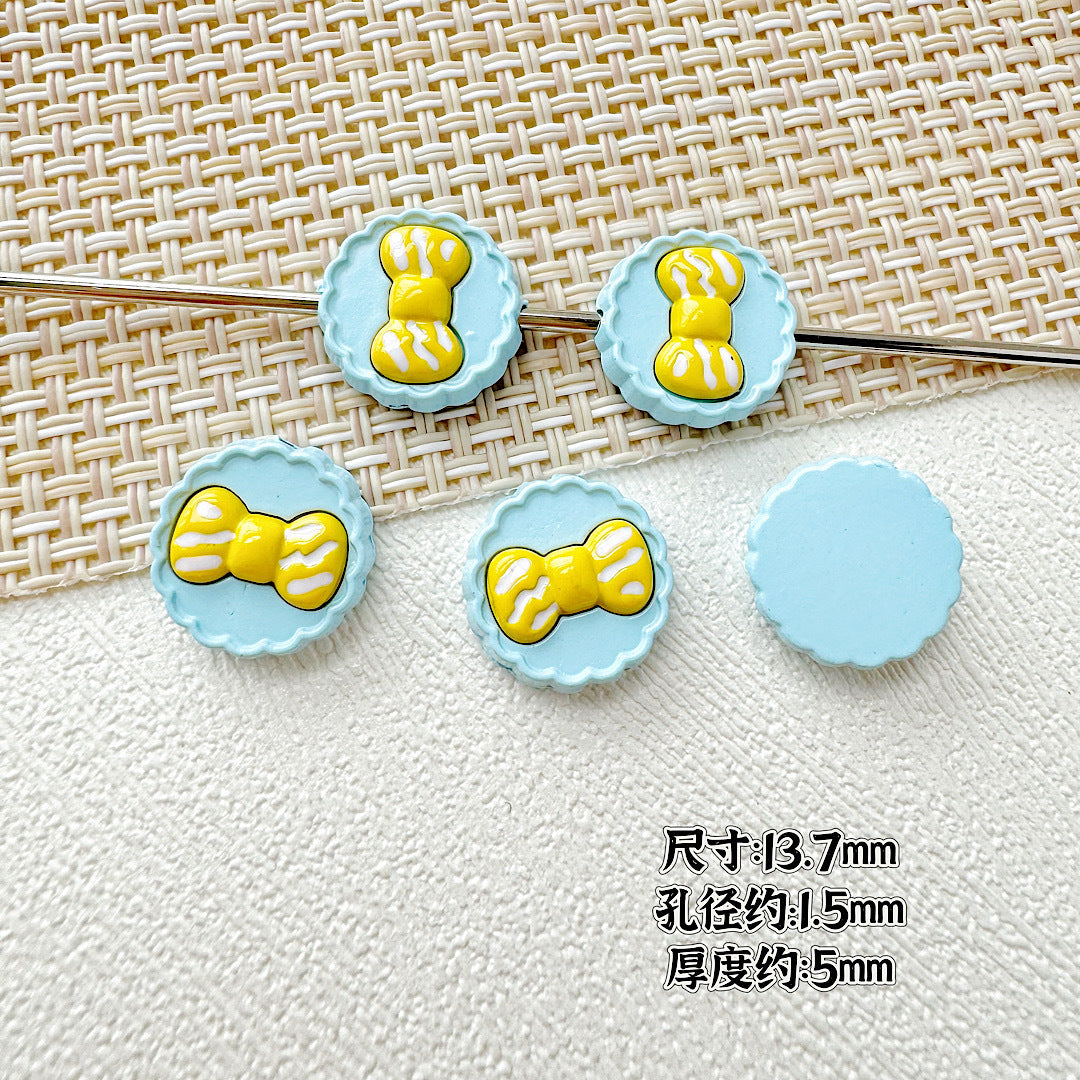 Butterfly Painted Metal Beads Decorative Alloy 10pcs 27