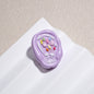 Hand Painted Oval Bouquet Acrylic Beads 28mm Colorful Floral 10pcs 16