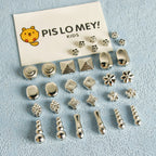 Plating Irregular Shaped Acrylic Beads Metal Colored Silver 100pcs 4