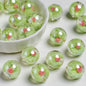 Sweet Bow Inside Resin Round Acrylic Beads 16mm 10pcs 12
