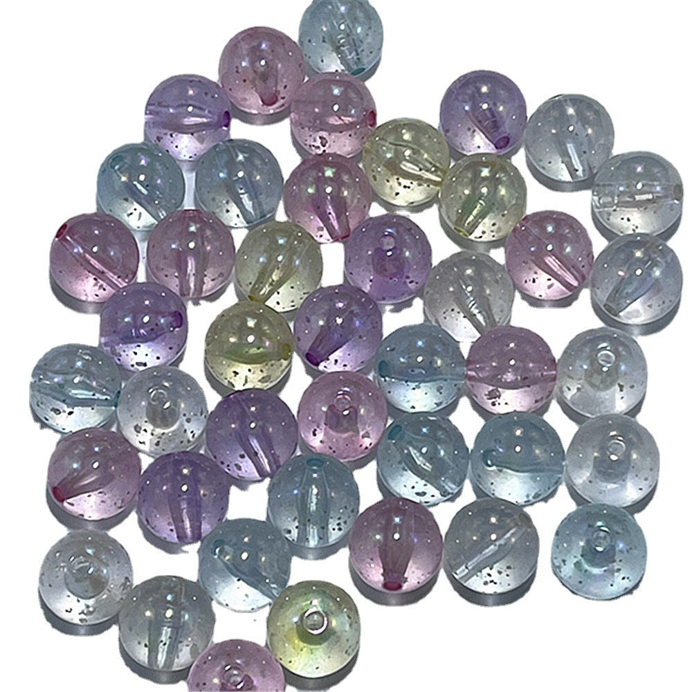 Glow In The Dark Round Acrylic Beads 16mm Transparent Confetti 100pcs 6