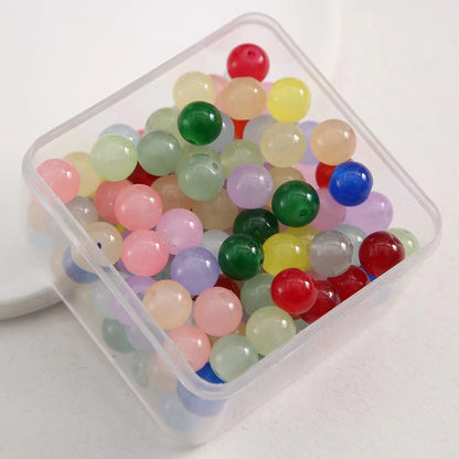 Crackle Glass Beads 10mm Gradient Pastel Colors 60pcs 10