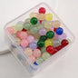 Crackle Glass Beads 10mm Gradient Pastel Colors 60pcs 10