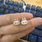 Bunny Metal Beads 12mm Color Retaining Enamel Zinc Alloy 10pcs 8