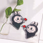 Finger Heart Pose Metal Beads 20mm Enamel Alloy 5pcs 8
