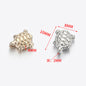 Creature Series Acrylic Beads CCB Plastic Metallic Gold Silver 100pcs 10