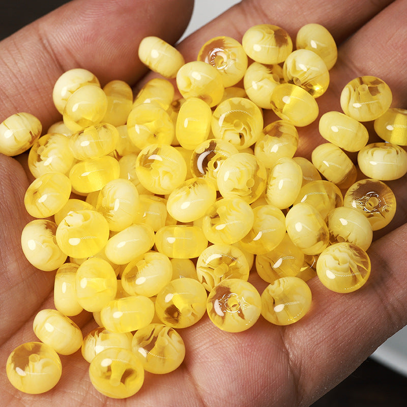 Imitation Gemstone Round Spacer Resin Beads 8mm 10mm Mixed Colors 50pcs 16