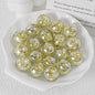 Twilight Rose Resin Beads 16mm Round Mixed Colors 20pcs 9