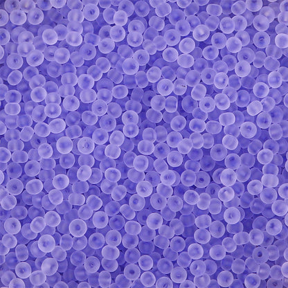 Transparent Frosted Seed Glass Beads 2mm with 1mm Hole 660pcs 28