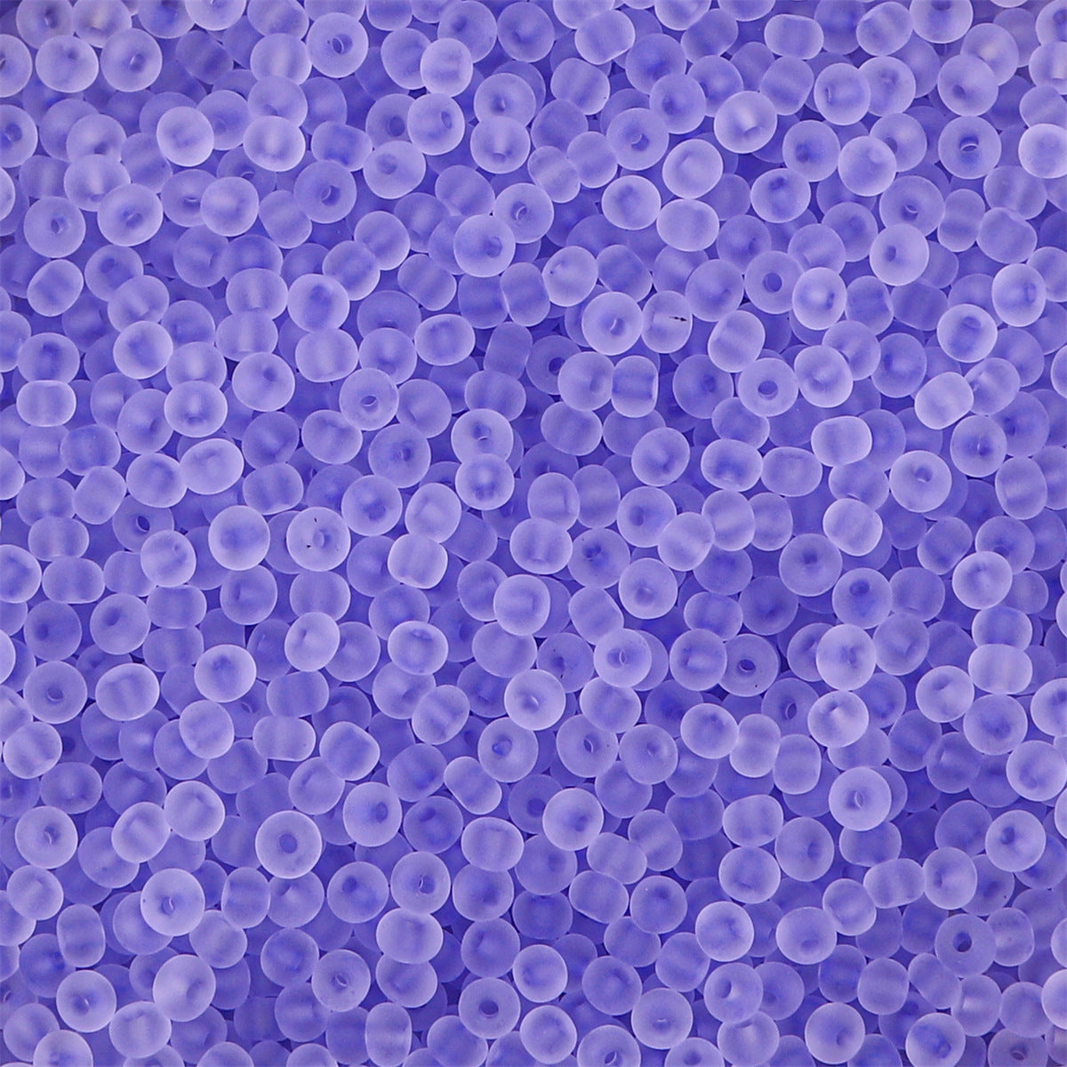 Transparent Frosted Seed Glass Beads 2mm with 1mm Hole 660pcs 28