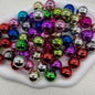 Plated Bubblegum Beads 20mm Metallic Mirror Finish Mixed Colors 20pcs 15