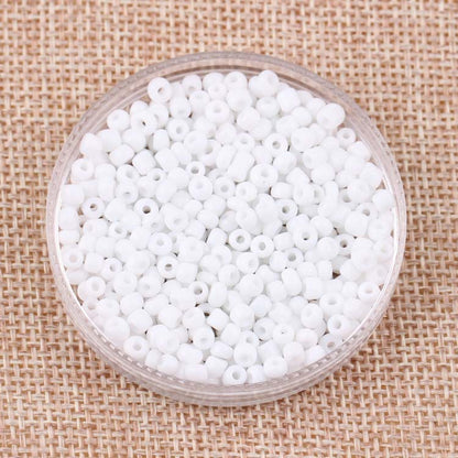 Ceramic Electroplated Seed Glass Beads 4mm Glossy Mixed Colors 460pcs 7