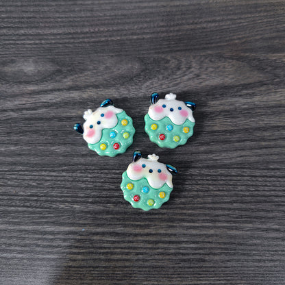 Plating Sanrio Series Cookies Resin Beads Pastel Frosted 10pcs 11